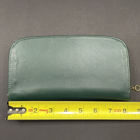 RARE Green Vintage Coach Zip Around Wallet Excellent Condition - Picture 16 of 16